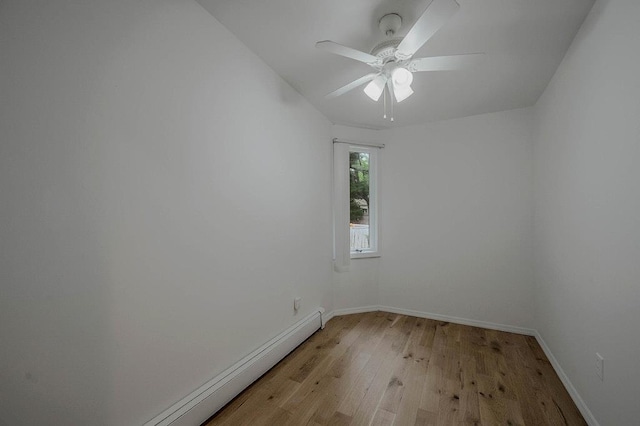 5 Charles St, Selden, NY 11784 - spare room with light wood finished floors, baseboards, and ceiling fan