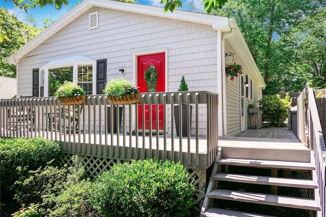 110 Sound Beach Blvd, Sound Beach, NY 11789 - view of front of home with a deck