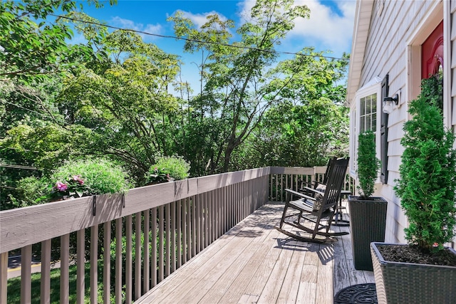 110 Sound Beach Blvd, Sound Beach, NY 11789 - view of wooden deck