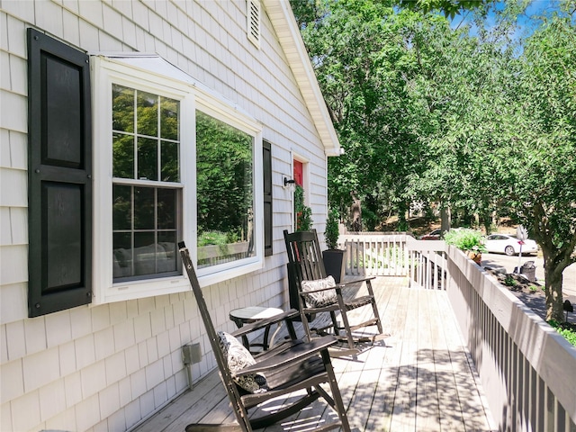 110 Sound Beach Blvd, Sound Beach, NY 11789 - view of wooden terrace