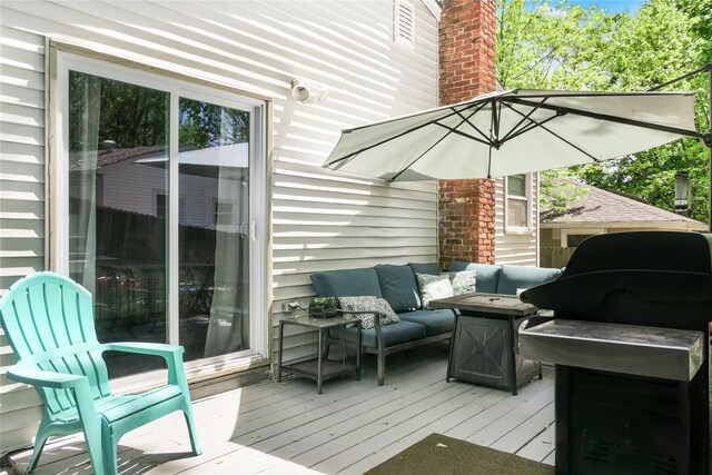 110 Sound Beach Blvd, Sound Beach, NY 11789 - wooden deck with outdoor lounge area