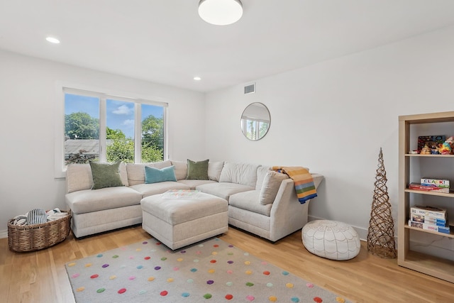 2 Lundy Ln, Larchmont, NY 10538 - living area featuring wood finished floors, recessed lighting, and baseboards