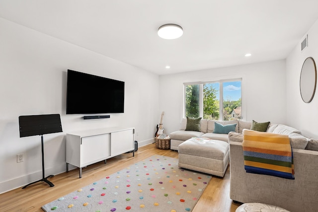 2 Lundy Ln, Larchmont, NY 10538 - living room with wood finished floors, recessed lighting, and baseboards