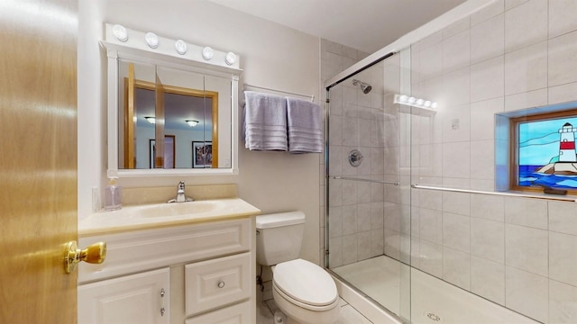 70 Jean Ct, Riverhead, NY 11901 - bathroom with a shower stall, vanity, and toilet