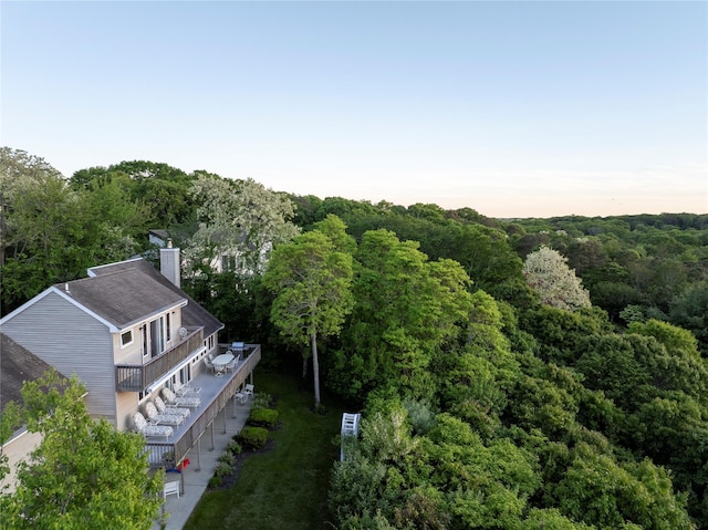 70 Jean Ct, Riverhead, NY 11901 - aerial view of a heavily wooded area