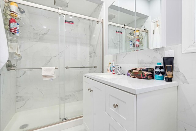 225-35 106th Ave, Queens Village, NY 11429 - bathroom with a marble finish shower and vanity