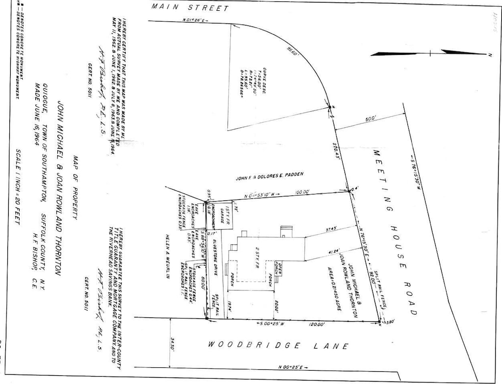 33 Woodbridge Ln, Quiogue, NY 11978 - survey map / technical document