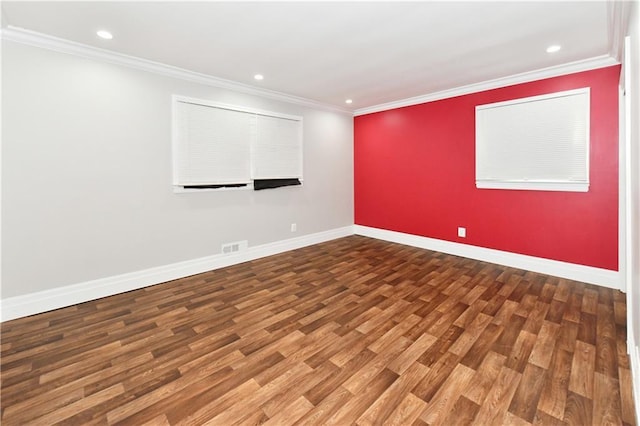 11 Brookview Blvd, Chestnut Ridge, NY 10977 - empty room with wood finished floors, recessed lighting, baseboards, and ornamental molding