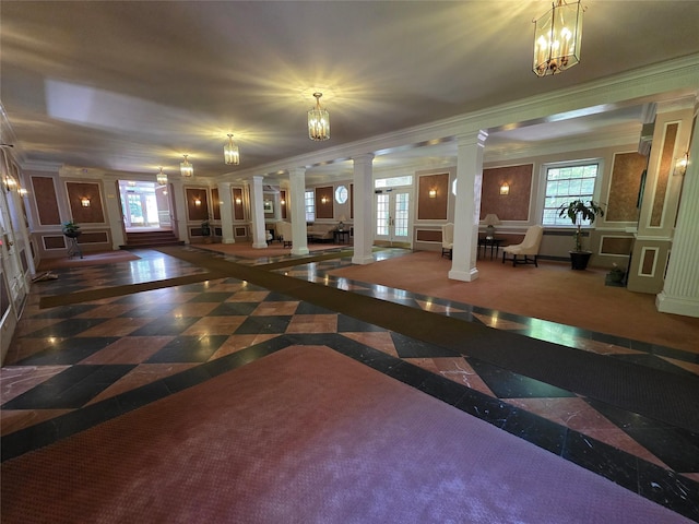 117-01 Park Ln S Unit A3C, Kew Gardens, NY 11415 - lobby featuring ornamental molding and a decorative wall