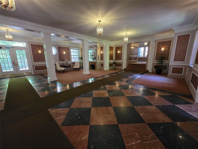 117-01 Park Ln S Unit A3C, Kew Gardens, NY 11415 - building lobby with a decorative wall and ornamental molding