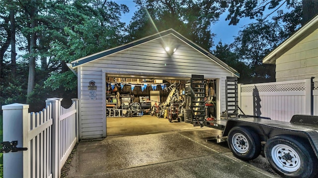 110 Driscoll Ave, Rockville Centre, NY 11570 - view of detached garage