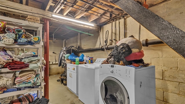 110 Driscoll Ave, Rockville Centre, NY 11570 - laundry area with washer and dryer