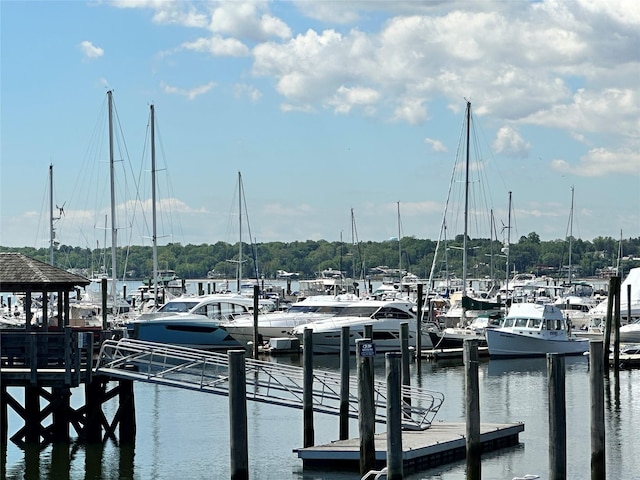 13 Linwood Rd S, Port Washington, NY 11050 - dock area with a water view