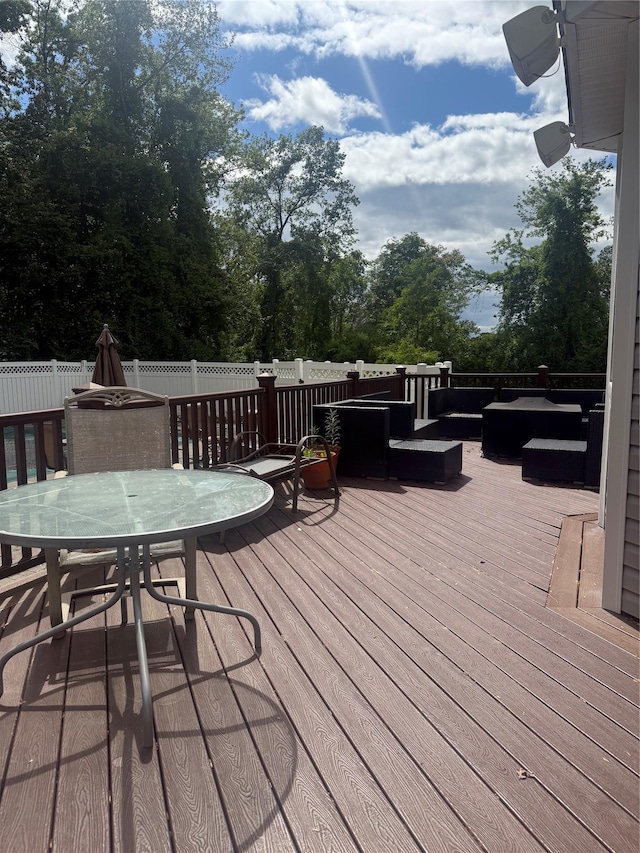 12 Rosell Ct, Lagrangeville, NY 12540 - wooden deck with outdoor dining area