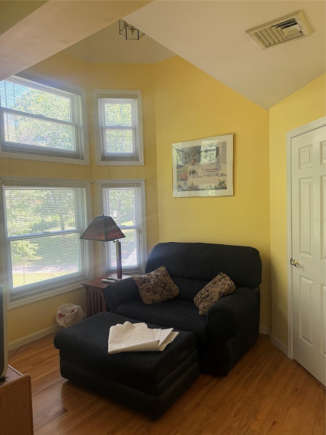 12 Rosell Ct, Lagrangeville, NY 12540 - living area with wood finished floors, plenty of natural light, baseboards, and lofted ceiling