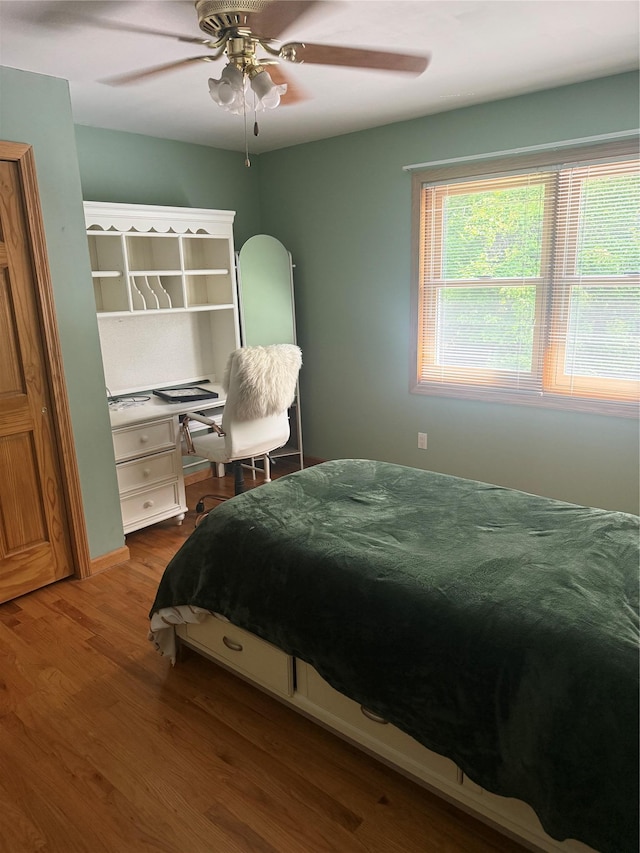 12 Rosell Ct, Lagrangeville, NY 12540 - bedroom with wood finished floors and a ceiling fan