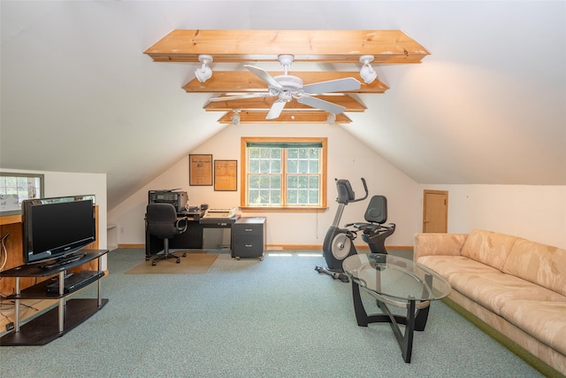 10 Wyche Way, Ossining, NY 10562 - carpeted office with a ceiling fan