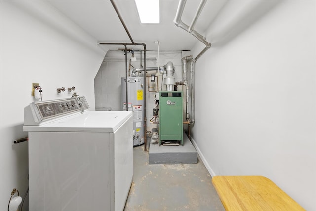 1856 Edison Ave, Bronx, NY 10461 - laundry room with independent washer and dryer and water heater