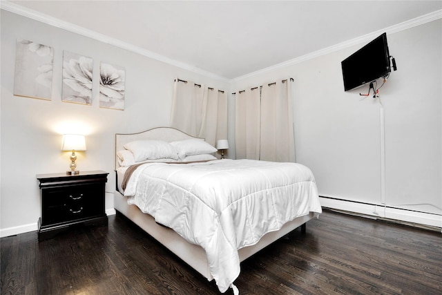 651 Hyman Ave, Bay Shore, NY 11706 - bedroom featuring wood finished floors, ornamental molding, and baseboards