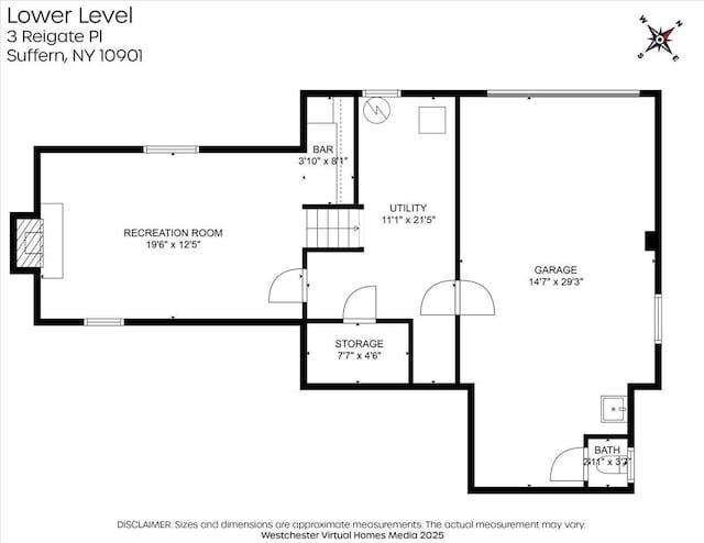 3 Reigate Pl, Suffern, NY 10901 - floor plan / room layout