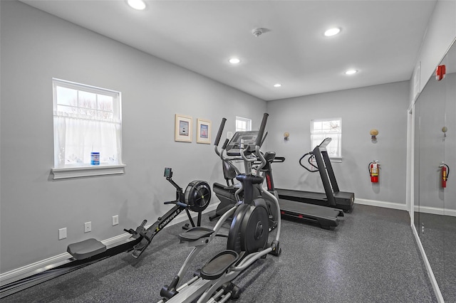 32 Blueberry Cmn, Riverhead, NY 11901 - exercise room with recessed lighting and baseboards