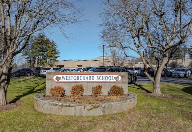 210 Seven Bridges Rd Unit A, Mount Kisco, NY 10549 - community / neighborhood sign with uncovered parking and a lawn