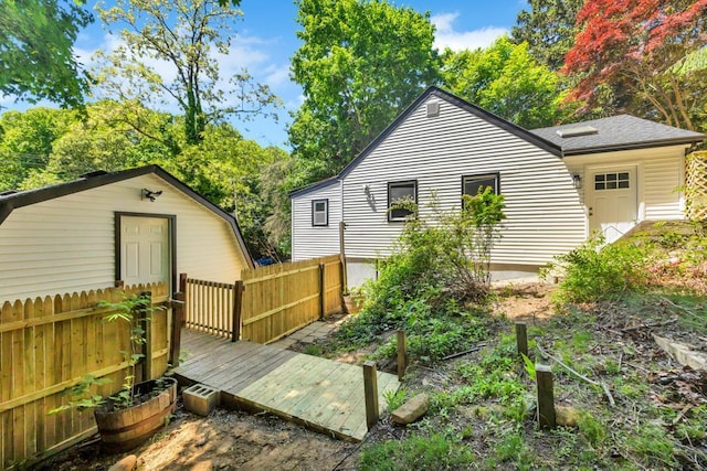 63 Ridgeway Ave, Setauket, NY 11733 - back of house featuring a wooden deck