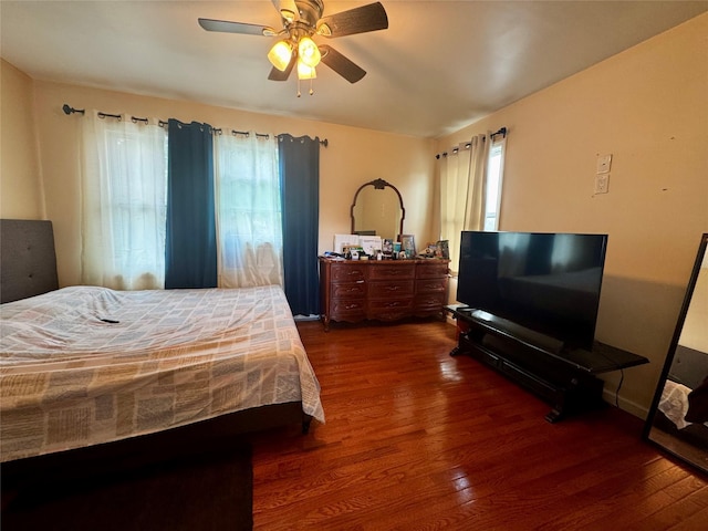 146 Grand Blvd, Brentwood, NY 11717 - bedroom featuring wood finished floors and ceiling fan