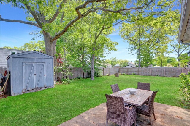 77 N Prospect Ave, Patchogue, NY 11772 - view of yard with a patio area and outdoor dining area