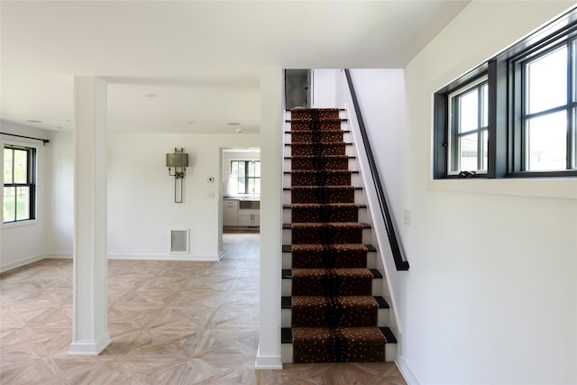 620 Rte 343, Millbrook, NY 12545 - staircase with baseboards