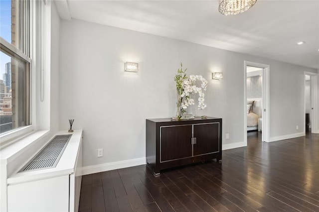 205 E 63rd St Phe, Phe New York Manhattan, NY 10065 - hall with baseboards, wood finished floors, and recessed lighting