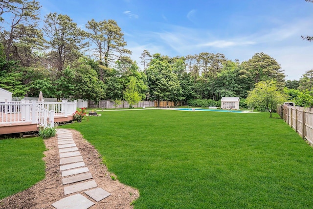1138 Carlls Straight Path, Dix Hills, NY 11746 - view of yard with a deck