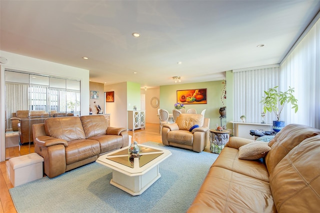 10-11 162nd St Unit 7A, Beechhurst, NY 11357 - living room with wood finished floors and recessed lighting