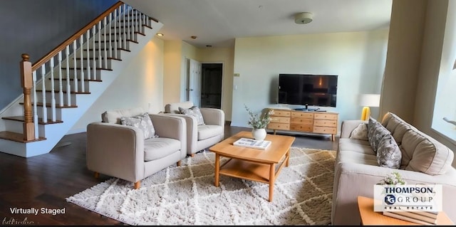 355 Kings Hwy Unit 5C, Brooklyn, NY 11223 - living area with stairs and wood finished floors