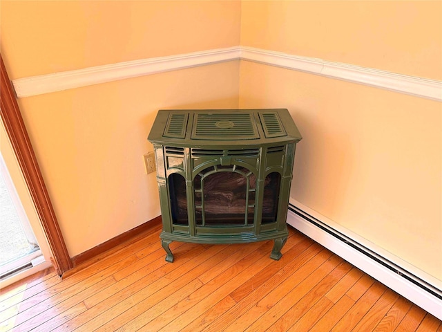 118 White Brg, Middletown, NY 10940 - detailed view of baseboard heating and wood finished floors
