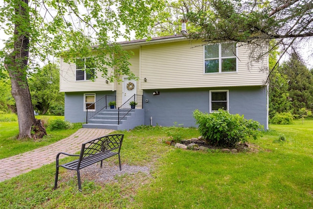 252 Rokeby Rd, Red Hook, NY 12571 - view of front of house with a front lawn and stucco siding