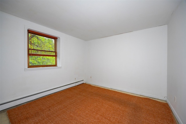 252 Rokeby Rd, Red Hook, NY 12571 - spare room featuring a baseboard radiator
