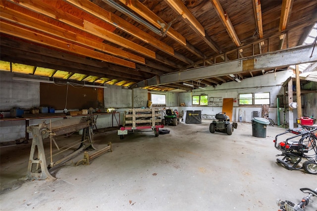 252 Rokeby Rd, Red Hook, NY 12571 - garage featuring a workshop area