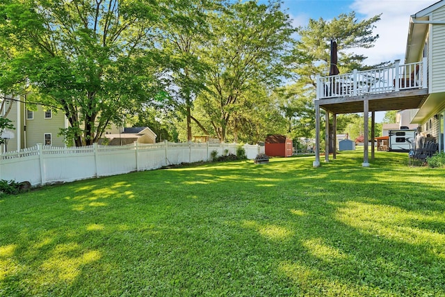 19 Decker Dr, Washingtonville, NY 10992 - view of yard featuring a wooden deck