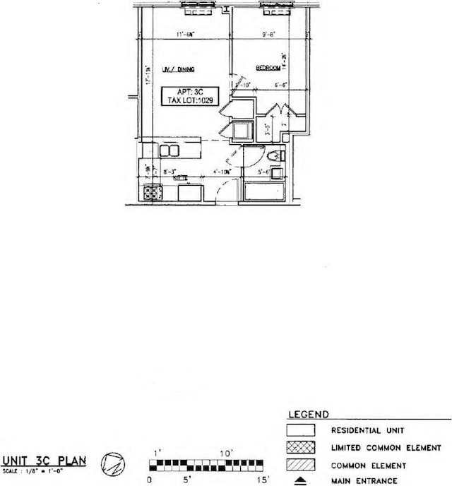 2311 21st Ave Unit 3C, Astoria, NY 11105 - floor plan / room layout