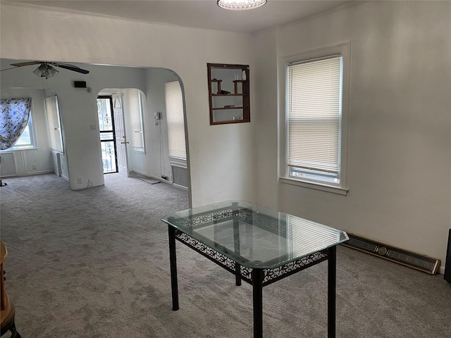 1646 Troy Ave, Brooklyn, NY 11234 - corridor featuring carpet floors and arched walkways