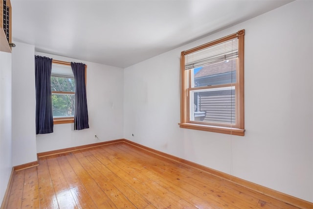 163 Cannon St, Poughkeepsie, NY 12601 - spare room featuring light wood-style floors and baseboards