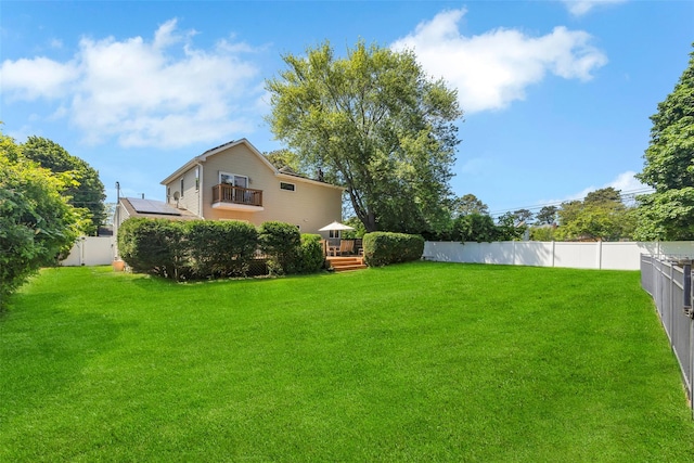 1623 Washington Ave, Bohemia, NY 11716 - view of yard with a wooden deck