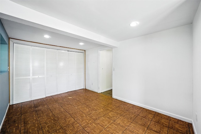 1 Renee Gate St, Cortlandt Manor, NY 10567 - unfurnished bedroom featuring baseboards, a closet, and recessed lighting