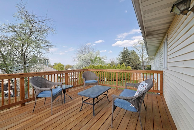 8 Country Ln, Warwick, NY 10990 - view of wooden deck