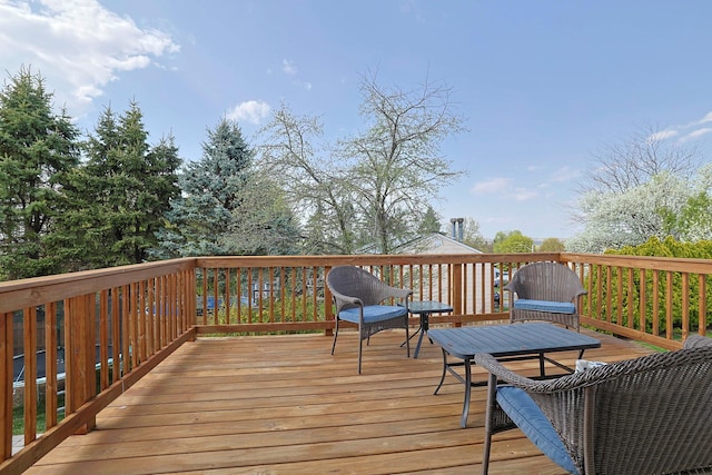 8 Country Ln, Warwick, NY 10990 - view of wooden deck