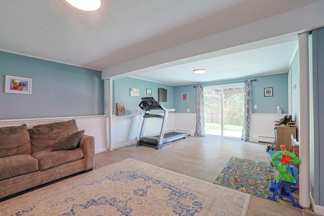 8 Country Ln, Warwick, NY 10990 - exercise room with baseboard heating