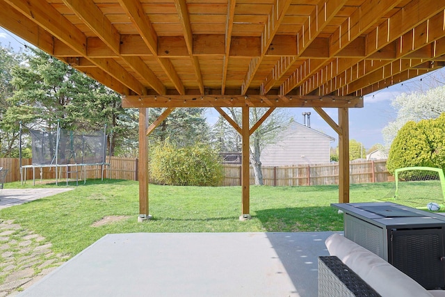 8 Country Ln, Warwick, NY 10990 - view of patio featuring a trampoline
