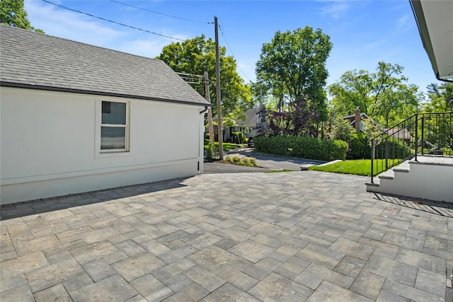 2 Henry St, Great Neck, NY 11023 - view of patio / terrace with stairway