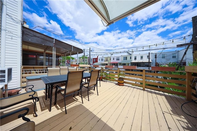 2179 E 26th St, Brooklyn, NY 11229 - wooden deck with outdoor dining area